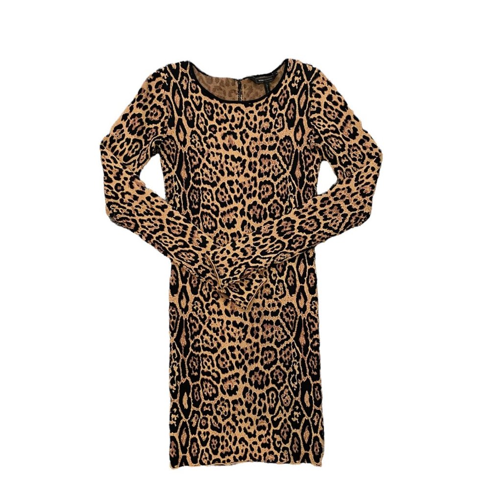 BCBG Sheena French Leopard Bodycon Dress